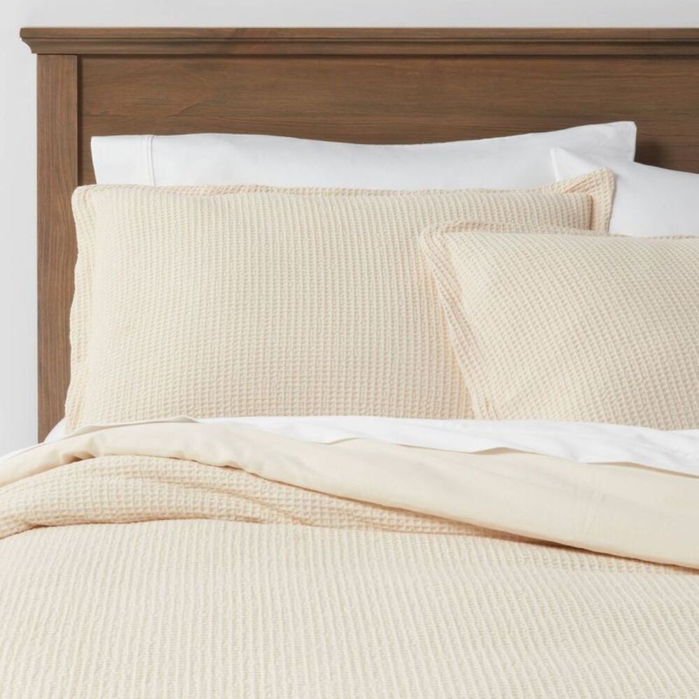 Threshold - Twin/Twin Extra Long Washed Waffle Weave Duvet Cov Multicolored
